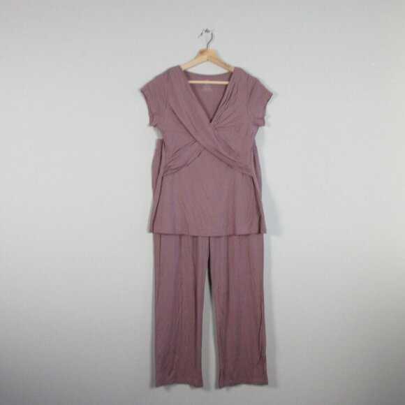Kindred Bravely Mauve Pajama Set - Picture 1 of 11